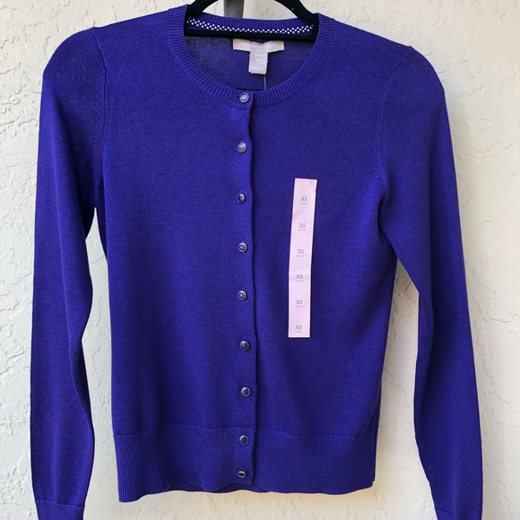 NWT Banana Republic Plum Cardigan - Picture 2 of 6